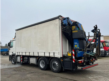 Camion platformă, Camion cu macara Mercedes-Benz Actros 2541 L6x2 Pritsche Heckkran 34m/to, Jib,: Foto 4
