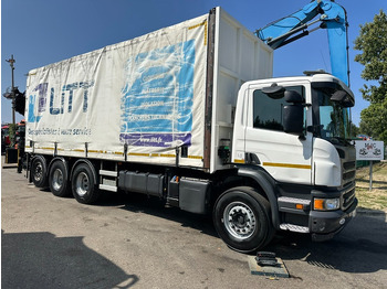Camion cu macara Scania P410 8x4 TRIDEM + CRANE HIAB 244 EP-4 HIDUO - RETARDER - LIFT + STEERING AXLE - *327.000km* - RADIO: Foto 2