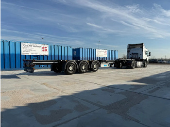 Semiremorcă transport containere/ Swap body D-Tec Flexitrailer 3x Extandable / For all sizes container/tyres all 80%/Holland Trailer: Foto 4