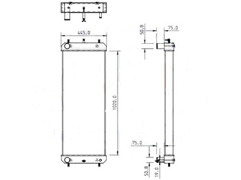 Radiator nou RADIATORE HITACHI ZW 180.5     ZW 220.5: Foto 3