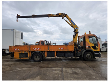 Camion platformă, Camion cu macara Renault Premium 300 MECHANICAL PUMP OPEN BOX COMPRESSOR CRANE EFFER 140/2S: Foto 4