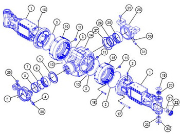 Axă spate CATERPILLAR