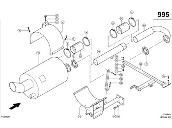 Țeavă esapament CLAAS