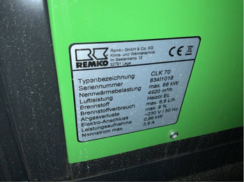 Leasing de  Nagrzewnica olejowa Remko CLK 70 - z odprowadzaniem spalin [CZĘŚCI LUB CAŁOŚĆ] Nagrzewnica olejowa Remko CLK 70 - z odprowadzaniem spalin [CZĘŚCI LUB CAŁOŚĆ]: Foto 3