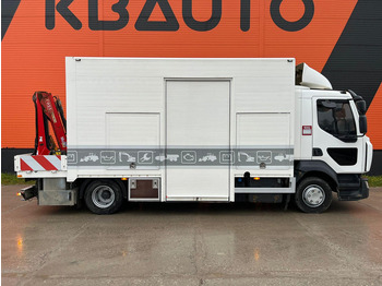Camion platformă, Camion cu macara Renault D12 4x2 WORKSHOP ON WHEELS / FASSI M30A.13 / BOX L=4459 mm: Foto 4 Camion platformă, Camion cu macara Renault D12 4x2 WORKSHOP ON WHEELS / FASSI M30A.13 / BOX L=4459 mm: Foto 4