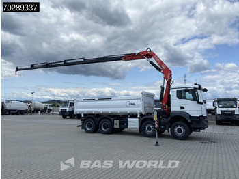 Camion basculantă, Camion cu macara nou MAN TGS 35.440 8X4 NEW! Fassi F275.026 Kran Crane 13m3 3-Sided Tipper Big-Axle Euro 6: Foto 3