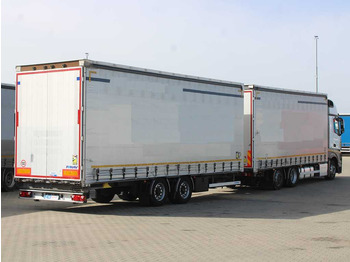 Camion cu prelată Mercedes-Benz Actros 2542, 6X2, EURO 6, AIR SUSPENSION + PANAV TV018H: Foto 4