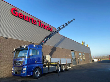 Camion cu macara MAN TGX 35.500 8X4 TRIDEM + HIAB X-HIPRO 302 E-7 KRAAN/KRAN/CRANE/GRUA: Foto 4