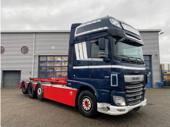 Camion cu cârlig DAF XF106-530 8X2 / AJK HOOKLIFT 25000KG / 9 TON FRONT AXLE / NAVI / ONLY:612482 KM / SSC / AUTOMATIC / EURO-6 / 2019: Foto 2