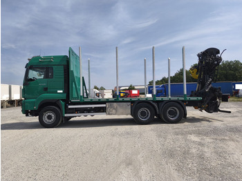 Camion forestier, Camion cu macara MAN TGX 33.500 Holz LKW Euro6 6x4 (9): Foto 5