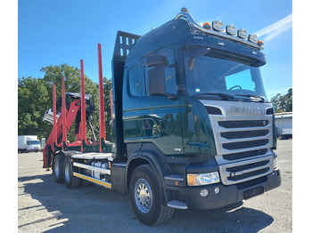 Camion forestier, Camion cu macara Scania R490 6x4 Euro 6 Kurzholz Palfinger AHK (2): Foto 5