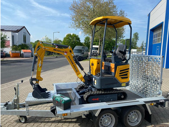 Mini excavator, Remorcă Minibagger BK1250JS + Tieflader + Zubehör *INKL.19% MWST*KUBOTA*BERGER KRAUS*JOYSTICK*SOFORT!*: Foto 5