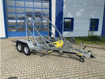 Remorcă transport tamburi Vermietung / Kabelanhänger 2700KG / Nutzlast 2094KG / Kabeltrommel-Anhänger / Glasfaser/ 1 Woche: Foto 3