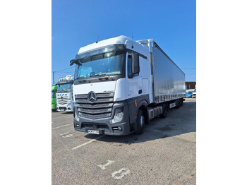 Camion cu prelată Mercedes-Benz Actros 1845 LSnRL z naczepą Fliegl: Foto 2