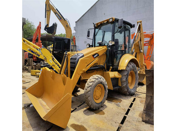 Buldoexcavator Second hand with good condition cat 420f backhoe loader 4x4 caterpillar 420f backhoe loaders in stock in shanghai yard: Foto 3