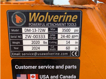 Tocător forestier Wolverine DM-13-72W Mulcher: Foto 5