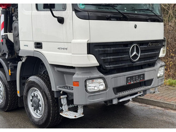 Camion platformă, Camion cu macara Mercedes-Benz * HDS Palfinger 150002 + FLY JIB PJ 170 * Mercedes Actros 8x6 * Dźwig * 40 TON * Wyciągarka * 35 Metrów * Kosz *: Foto 3