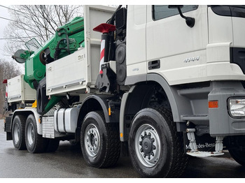 Camion platformă, Camion cu macara Mercedes-Benz * HDS Palfinger 150002 + FLY JIB PJ 170 * Mercedes Actros 8x6 * Dźwig * 40 TON * Wyciągarka * 35 Metrów * Kosz *: Foto 5