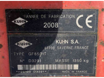 Maşină de întors fânul Kuhn GF 8501T Tedder Schudder Kreiselheuer weidebouwmachines: Foto 4