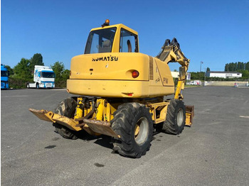 Excavator pe roţi Komatsu PW95: Foto 4