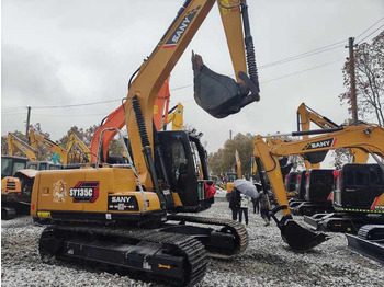 Excavator pe şenile Used China Brand Sany Sy135 Excavator on Hot Sale  Sany 135 155 215 Hydraulic Excavator [ Copy ]: Foto 4