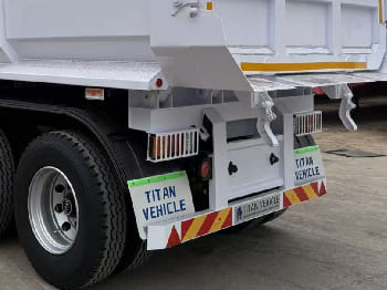 Semiremorcă basculantă pentru transport de materialelor în vrac nou TITAN Semi Tipper Trailer for Sale in Nigeria: Foto 3