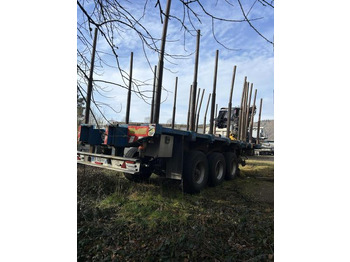 Semiremorcă transport busteni Diebolt grue avec grappin rotatif: Foto 4