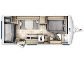 Rulotă nou Fendt Bianco Selection 550 SKM GFK, Safety, Shower, 2.000 KG: Foto 2