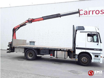 Camion platformă, Camion cu macara Mercedes-Benz Actros 1840 Palfinger pk7501 remote: Foto 3