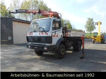 Camion basculantă, Camion cu macara Mercedes-Benz MB 1717 AK Kipper Allrad mit Kran Atlas 100.1: Foto 4