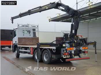 Camion platformă, Camion cu macara Mercedes-Benz Arocs 2636 6X4 Hiab 144 E-3 Hipro Kran Crane Remote Full Steel Euro 6: Foto 3