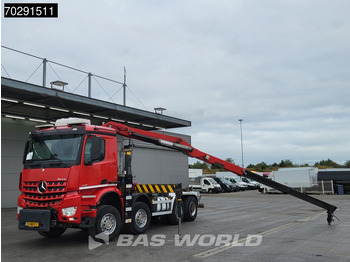 Camion cu cârlig, Camion cu macara Mercedes-Benz Arocs 4145 8X4 NL-Truck HMF RCL 5300 Crane Hyva 26-51-S Hooklift Steelsuspension Big-Axle Automatic Euro 6: Foto 2 Camion cu cârlig, Camion cu macara Mercedes-Benz Arocs 4145 8X4 NL-Truck HMF RCL 5300 Crane Hyva 26-51-S Hooklift Steelsuspension Big-Axle Automatic Euro 6: Foto 2