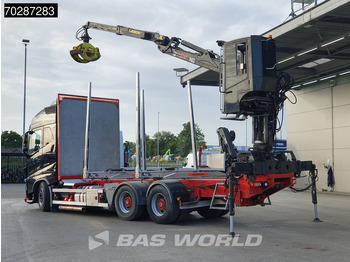 Camion forestier, Camion cu macara Volvo FH16 750 FH16 6X4 HIAB E96S 79 wood crane Retarder Dynamic-Steering Big-Axle Euro 6: Foto 2