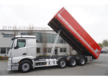 Camion platformă MERCEDES-BENZ Actros 3563 8x4 / Tipper for grain 20 t load capacity: Foto 4
