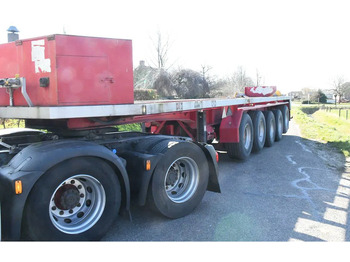 Semiremorcă platformă LUECK SPR75/5  5 achse BALLAST TRAILER 3x STEERAXLE!!: Foto 3