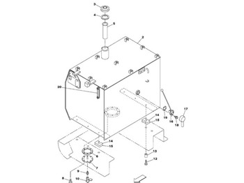 Rezervor combustibil CASE