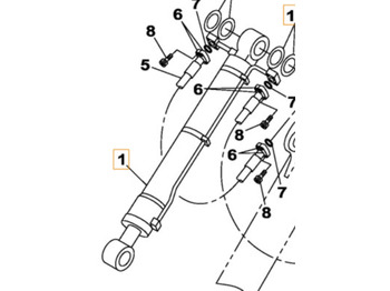 Cilindru hidraulic CASE