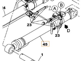 Cilindru hidraulic CASE