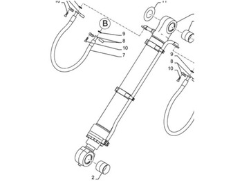 Cilindru hidraulic CASE