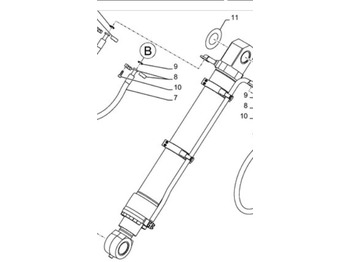 Cilindru hidraulic CASE