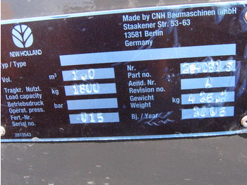 Cupă incărcător NEW HOLLAND