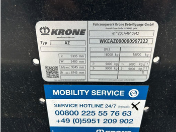 Remorcă transport containere/ Swap body nou Krone 2 Achswechselfahrgestell, Typ: MAXI AZW 18 eL3B7: Foto 4 Remorcă transport containere/ Swap body nou Krone 2 Achswechselfahrgestell, Typ: MAXI AZW 18 eL3B7: Foto 4