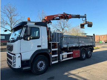 Camion basculantă, Camion cu macara Volvo FM 330 6X2 - EURO 5 + ATLAS 126.3E A2 + REMOTE + LIFT/STEERING AXLE: Foto 2
