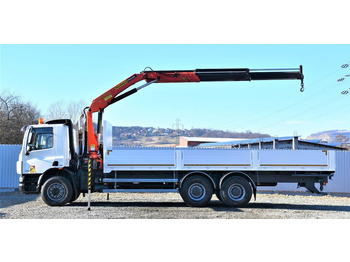 Camion cu macara, Camion platformă DAF CF 75.360 Pritsche 7,95 m + KRAN / FUNK * 6x4: Foto 5