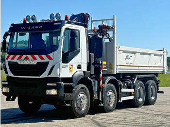 Camion cu macara Iveco TRAKKER 450 * FASSI F215A.0.22 + FUNK / 8x4 *TOP: Foto 5
