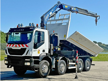 Camion cu macara Iveco TRAKKER 450 * FASSI F215A.0.22 + FUNK / 8x4 *TOP: Foto 3