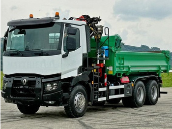 Camion basculantă, Camion cu macara Renault C 430 *KIPPER 5,10 m + PK 16001 - K B* 6x4: Foto 5