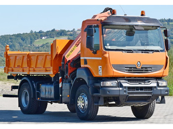 Camion basculantă, Camion cu macara Renault KERAX 370 DXI* KIPPER 3,70m *PK 15500 + FUNK*TOP: Foto 4