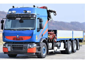 Camion cu macara, Camion platformă Renault Premium 410* PRITSCHE 6,50m *PK 32080/FUNK* TOP Renault Premium 410* PRITSCHE 6,50m *PK 32080/FUNK* TOP: Foto 4