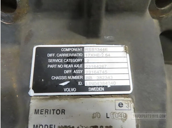 Diferențial pentru Camion Volvo 23368842 Differentieel RSS1344E R=2.64: Foto 3